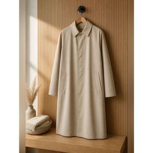 BROOKCRAFT TRENCH COAT w ZIPPERED COLD WEATHER LIN